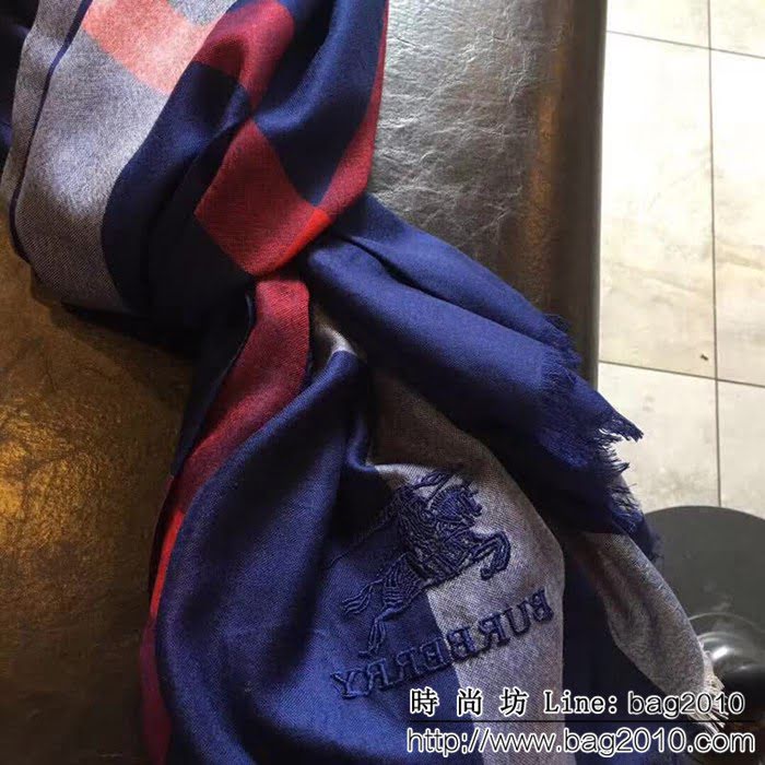 BURBERRY巴寶莉頂級原單正裝系列 山羊絨長圍巾 LLWJ6850